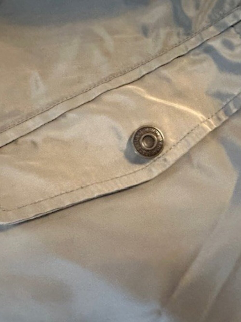 Kensie Classic Bomber Jacket in Army Green with Black Trim - size large - Picture 5 of 8